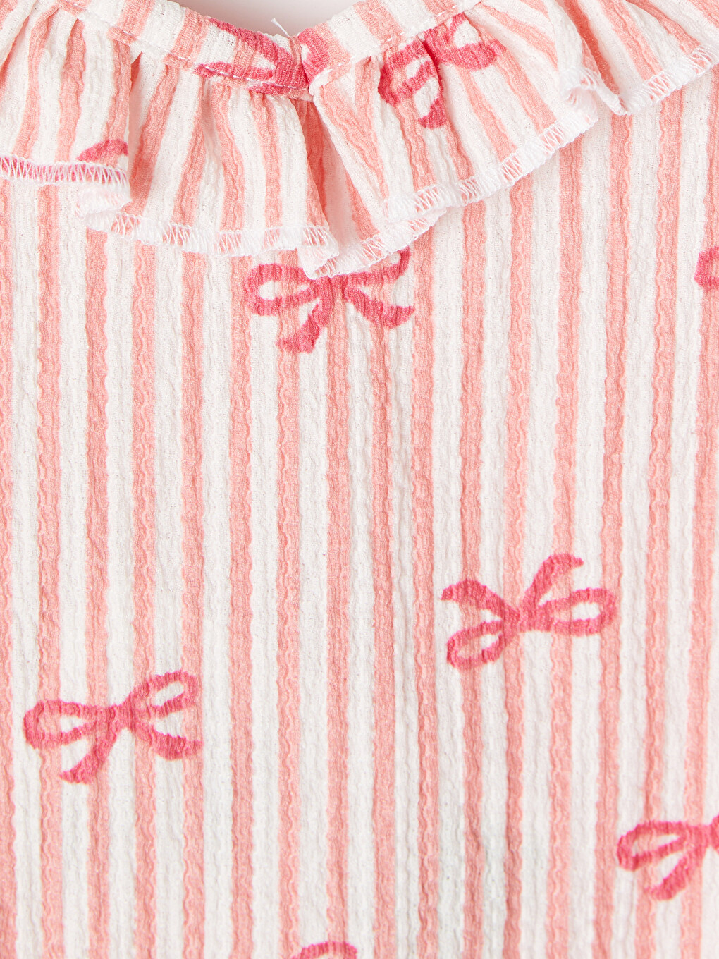 Bow Patterned Strappy Women's Shortie Pyjamas Set-6