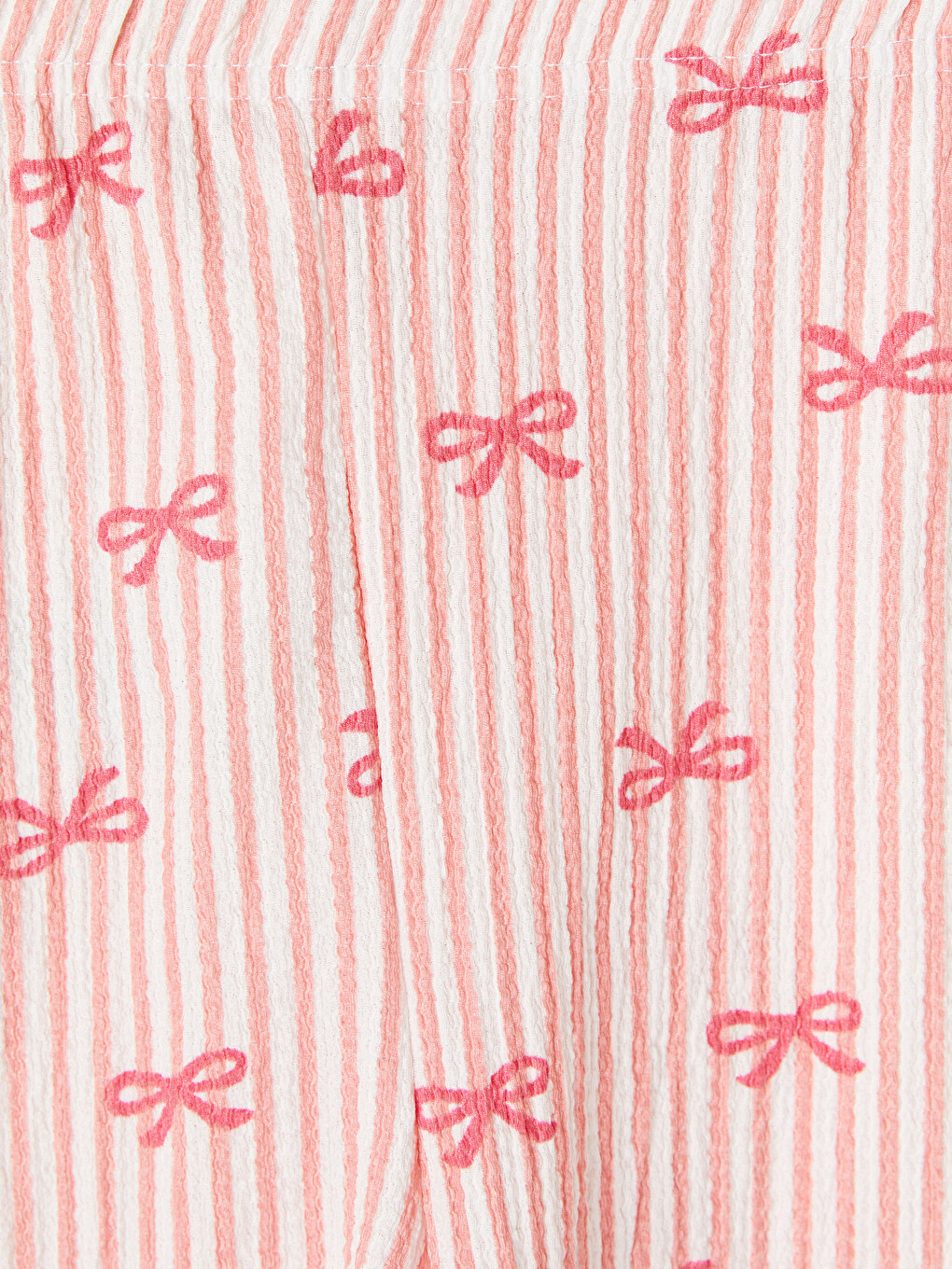 Bow Patterned Strappy Women's Shortie Pyjamas Set-9