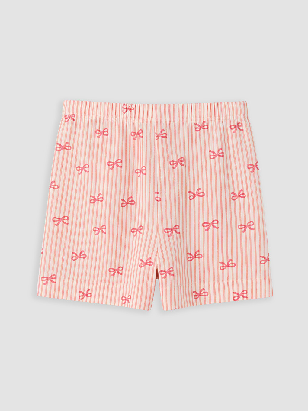Bow Patterned Strappy Women's Shortie Pyjamas Set-10