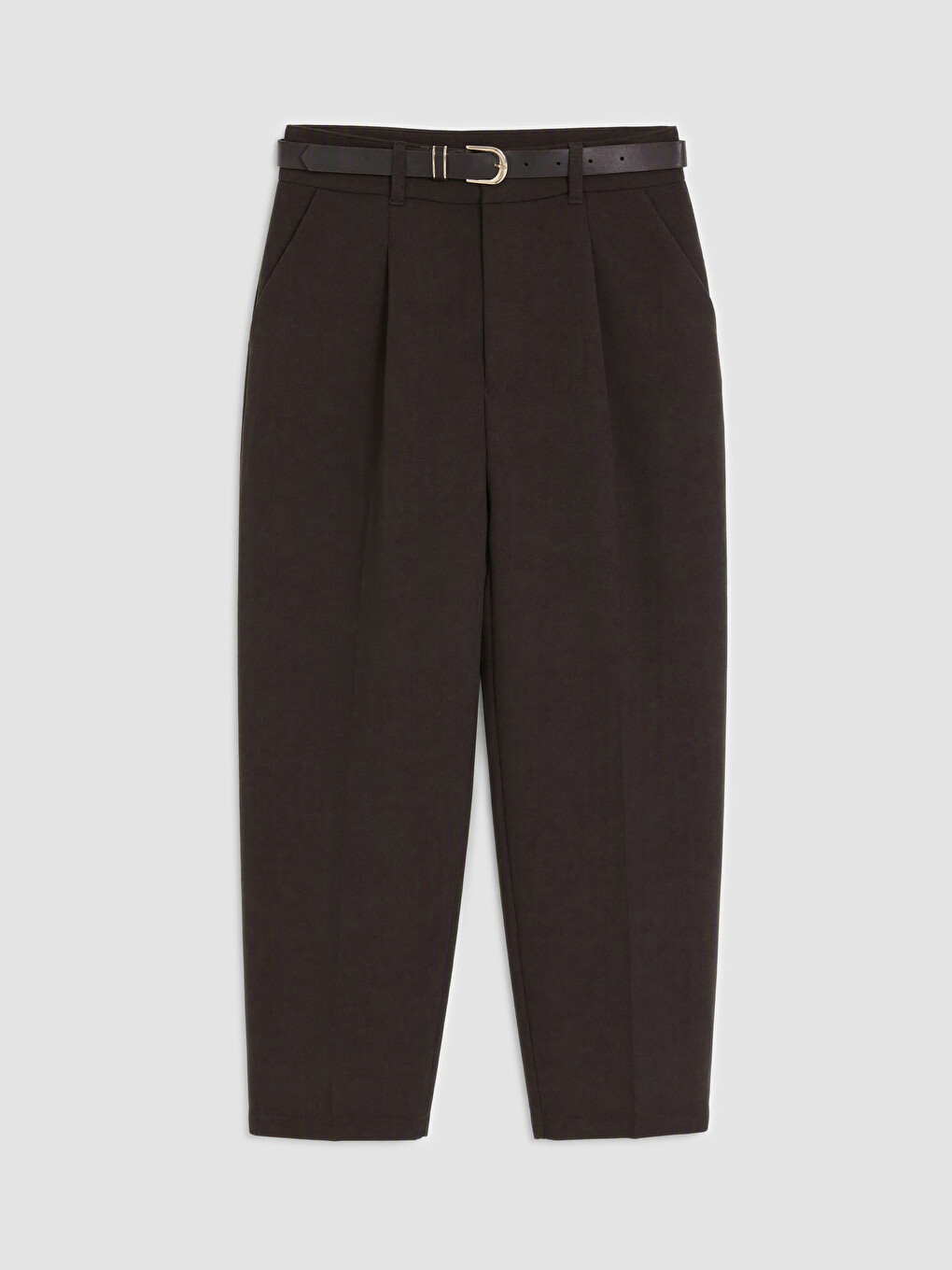 Woman Brown Tailored Trousers