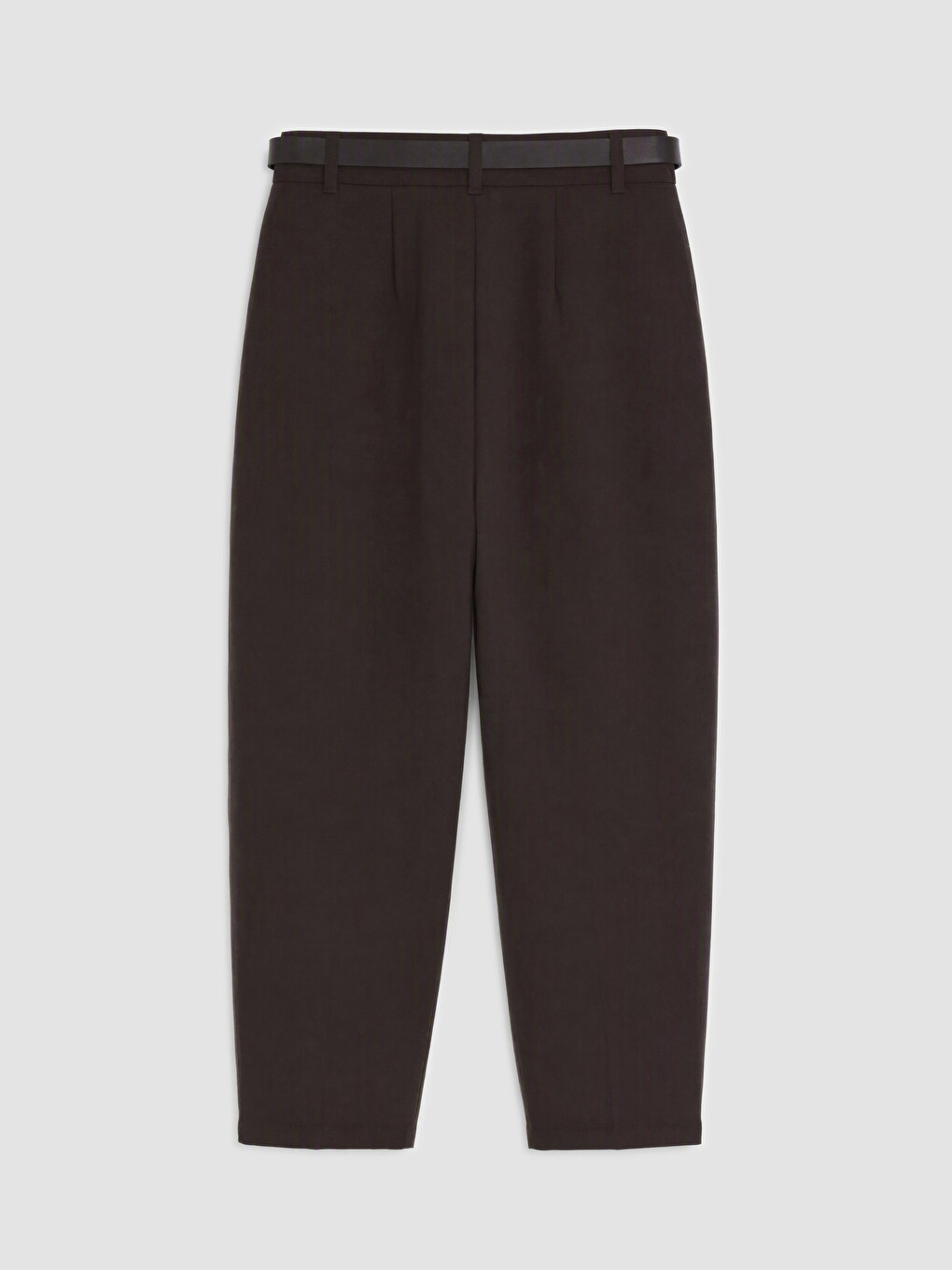 Woman Brown Tailored Trousers-1