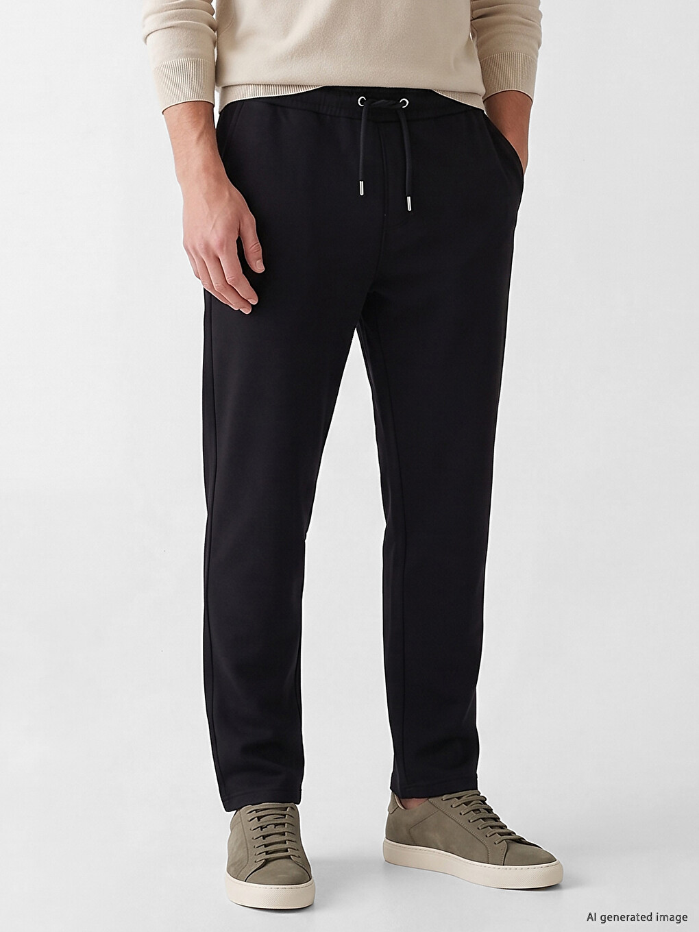 Man Black Sweatpants-1
