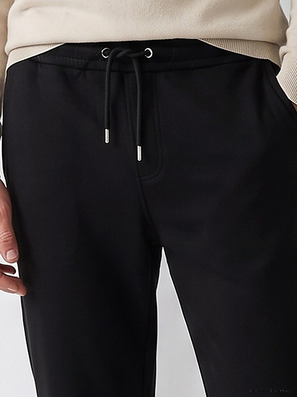 Man Black Sweatpants-2