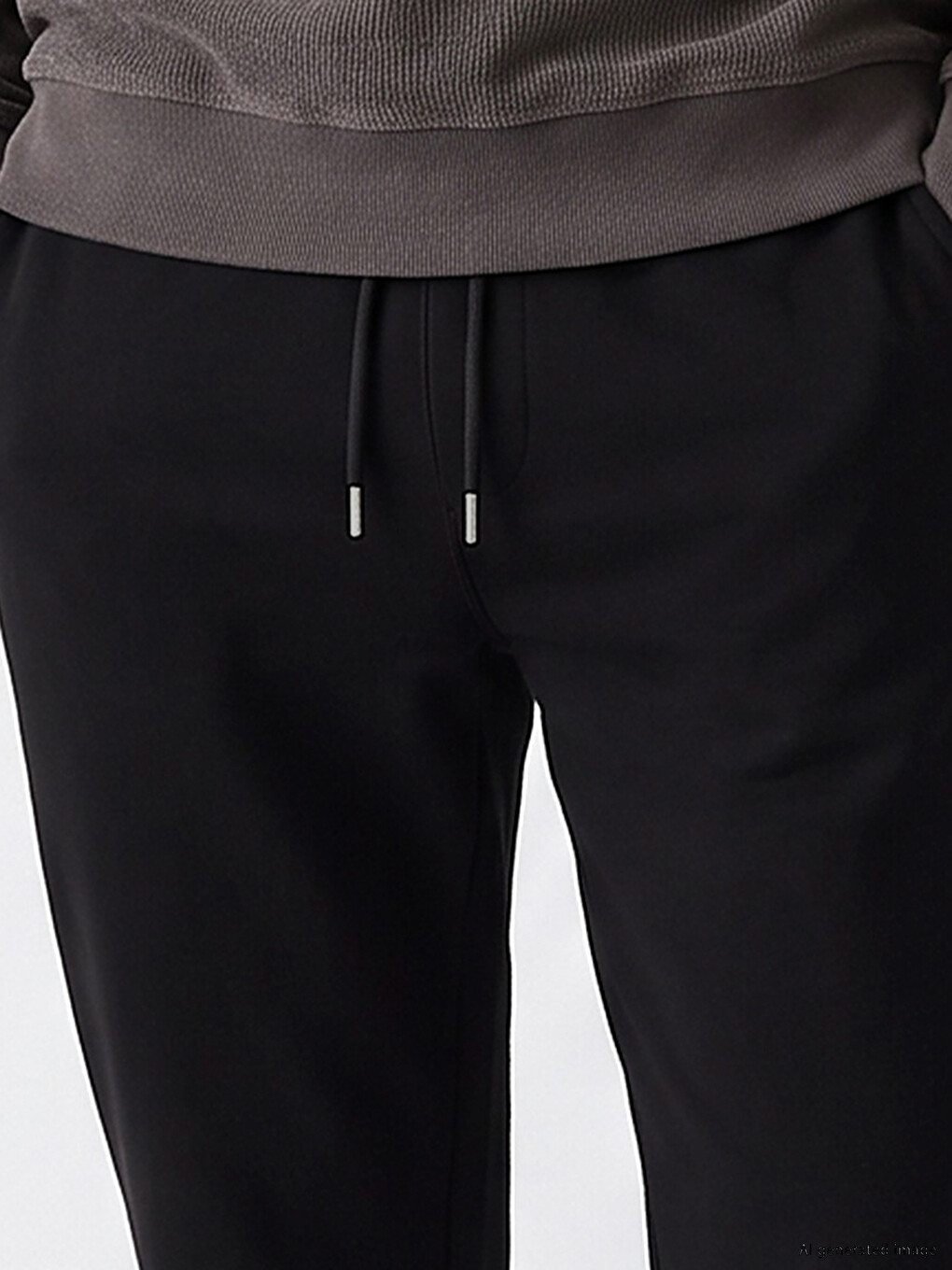 Siyah Regular Fit Erkek Jogger Eşofman Altı-2
