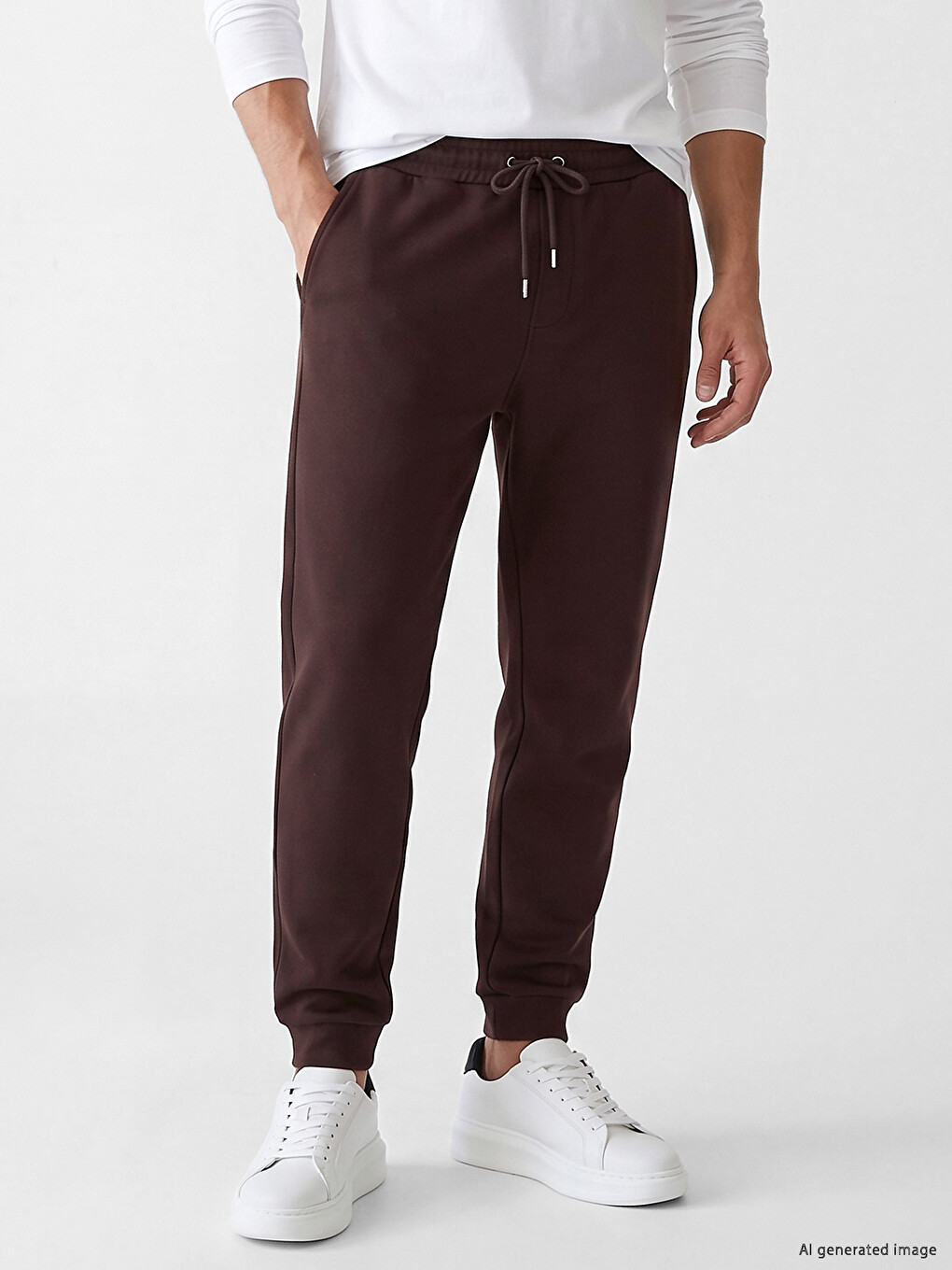 Kahverengi Regular Fit Erkek Jogger Eşofman Altı-1