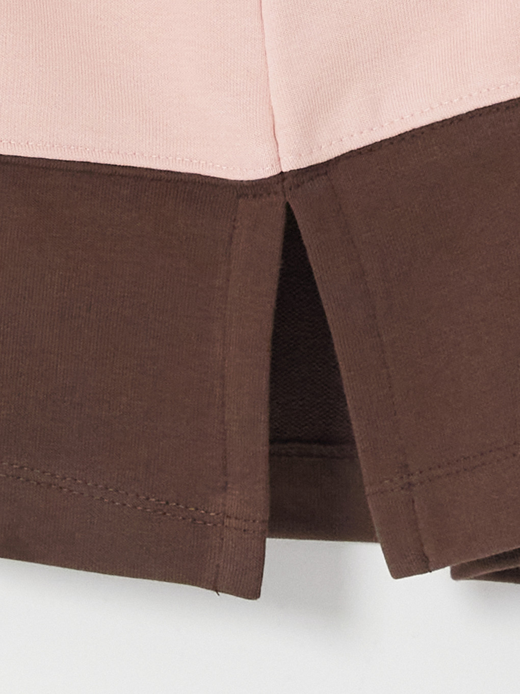 Pembe Polo Yaka Oversize Kadın Sweatshirt Tunik-3