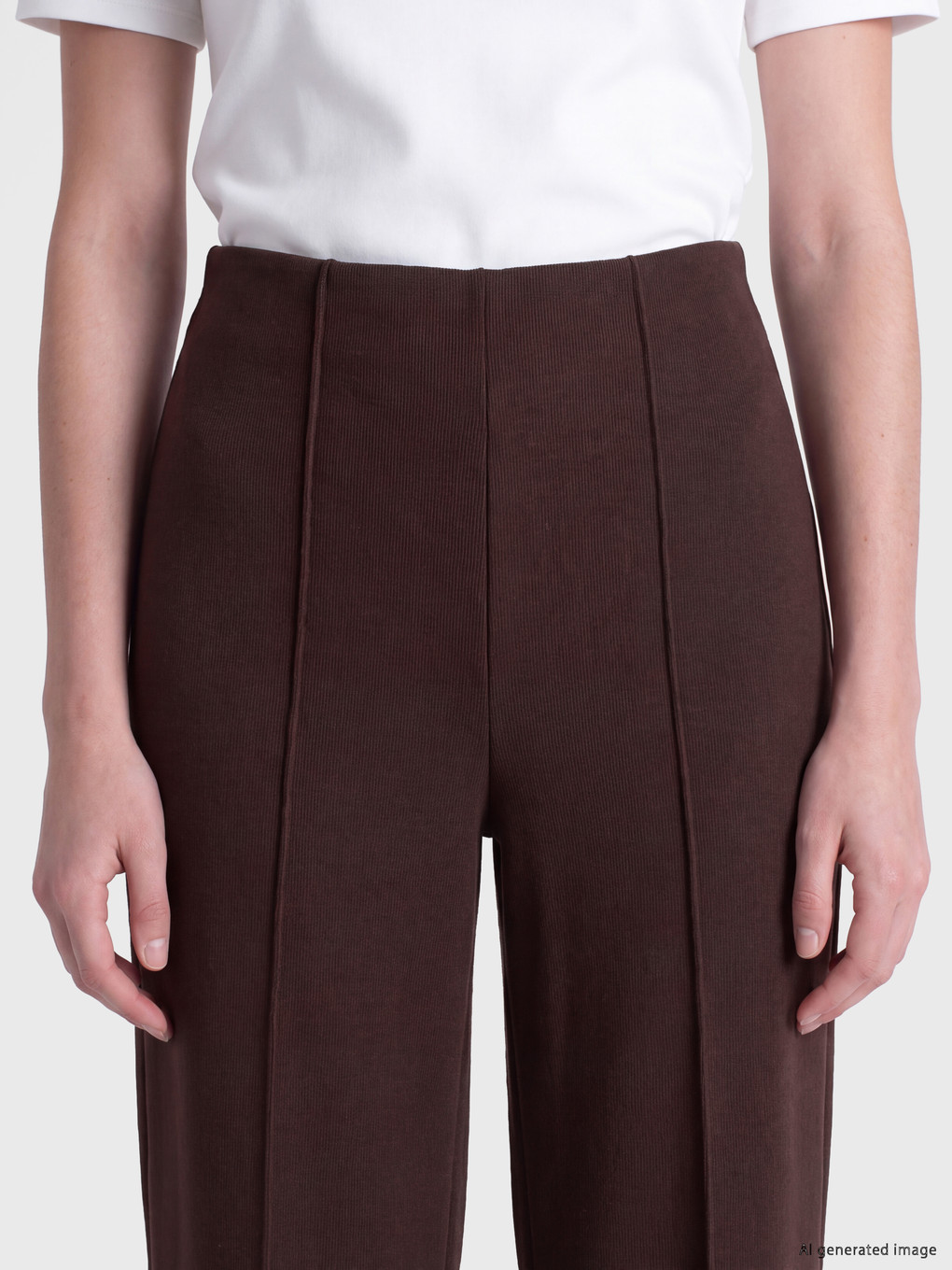 Beli Lastikli Kadın Pantolon-2