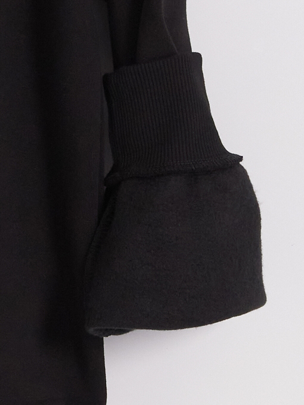 Woman Black Sweatshirt Tunic-3