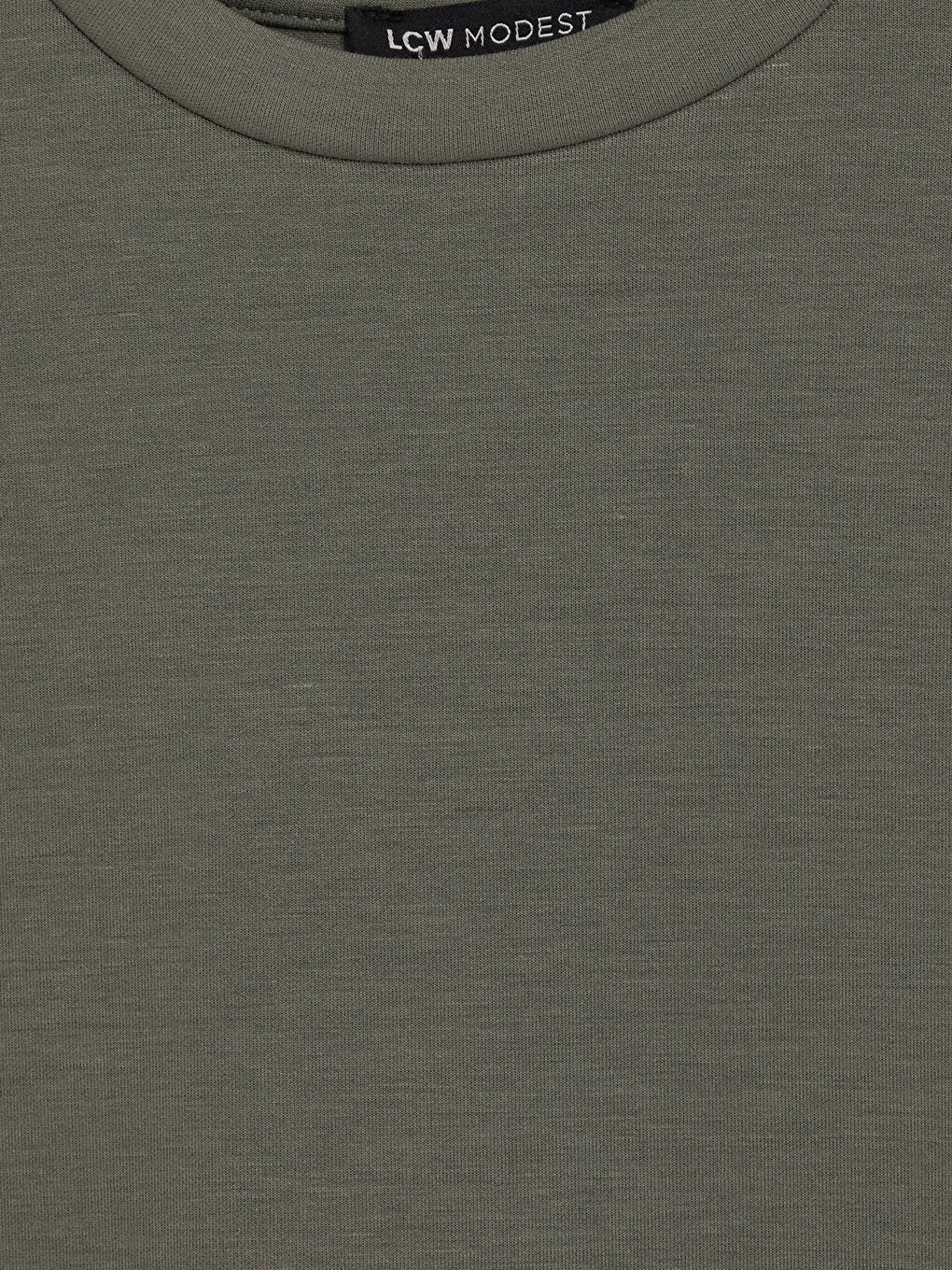 Yeşil Soft Touch Kadın Sweatshirt Tunik-5