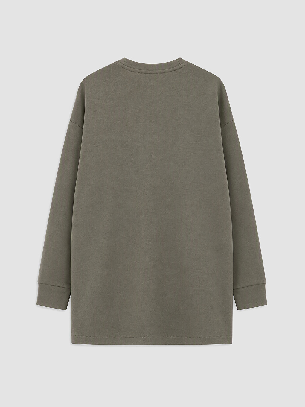 Yeşil Soft Touch Kadın Sweatshirt Tunik-6
