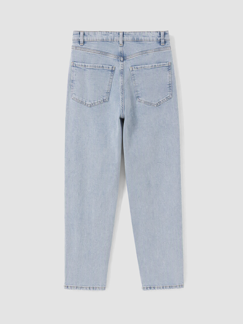 İndigo Mom Fit Kadın Jean Pantolon-2