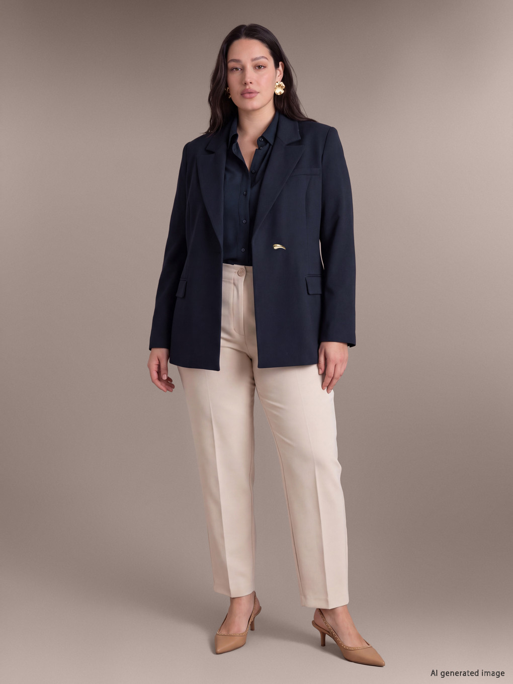 Xhaketë Blazer Madhësi Plus Për Gra-1
