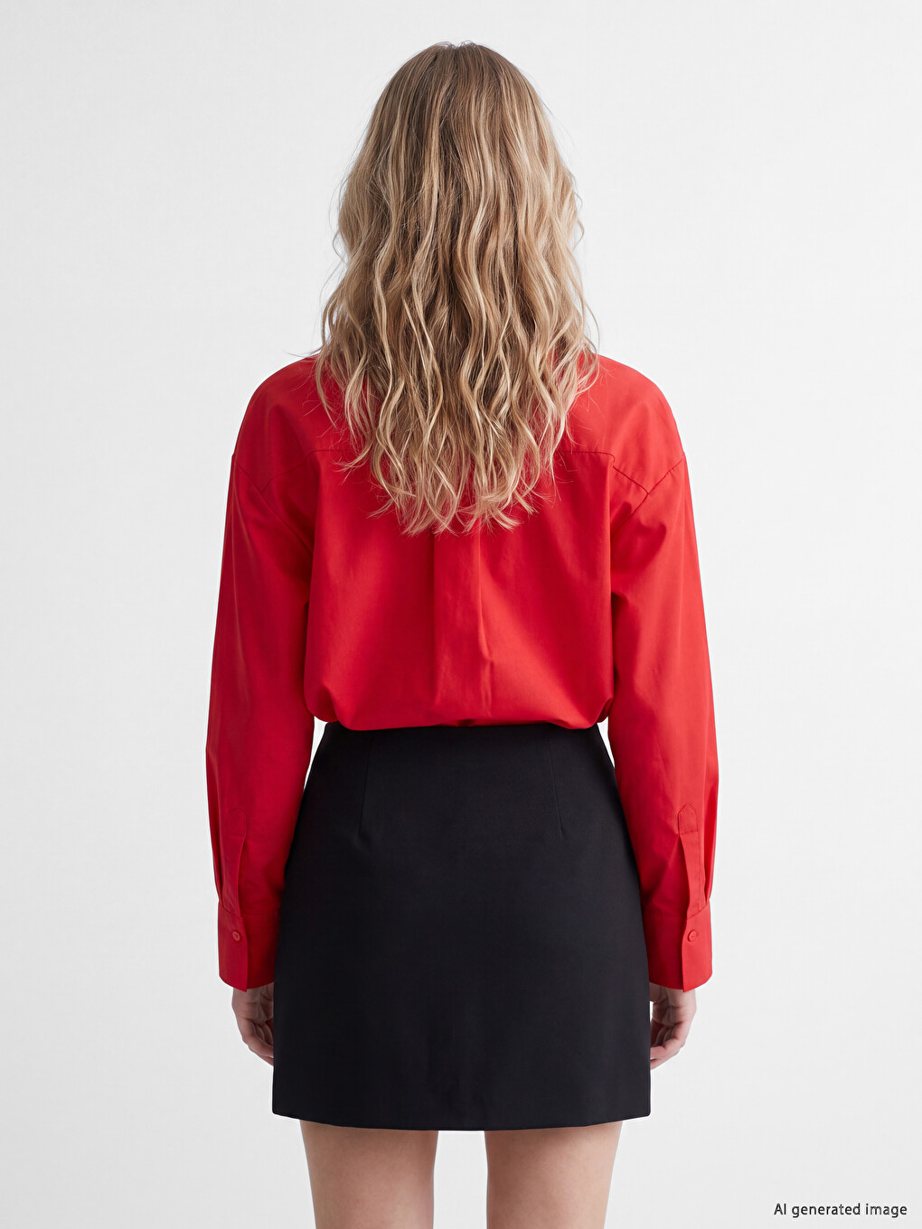 Waist Zippered Decorated Buttoned Mini Skirt-3