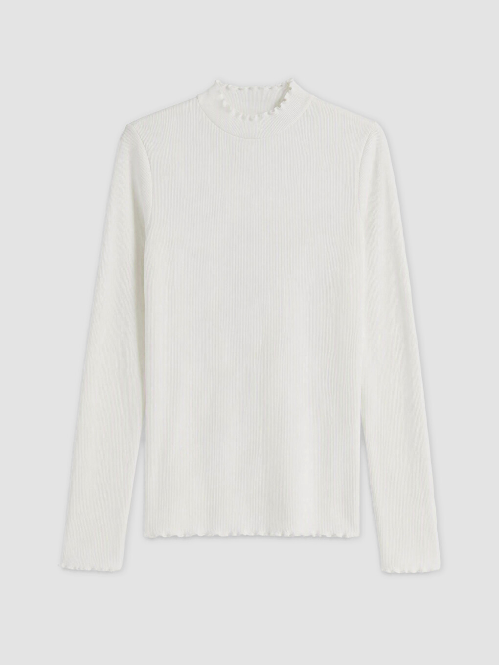 Mock Neck Women's Knitwear T-shirt
