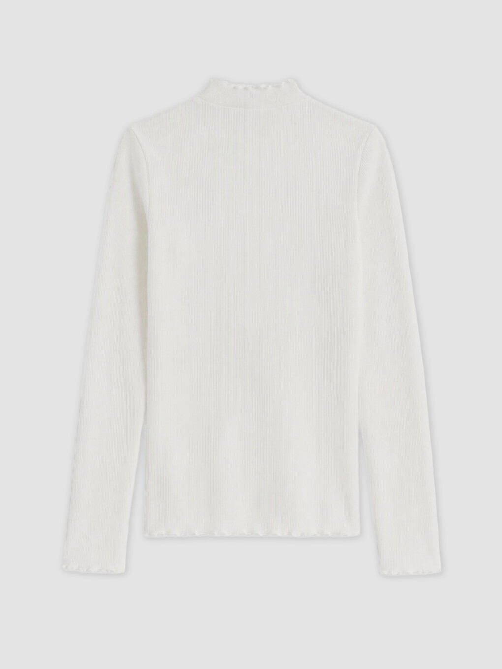 Mock Neck Women's Knitwear T-shirt-2