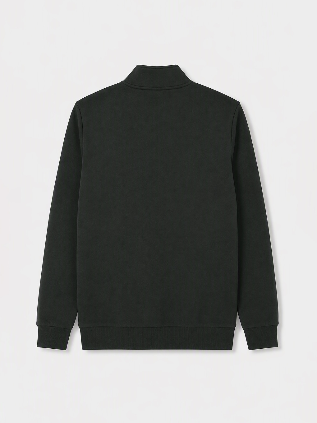 Yeşil Dik Yaka Erkek Kalın Sweatshirt-1