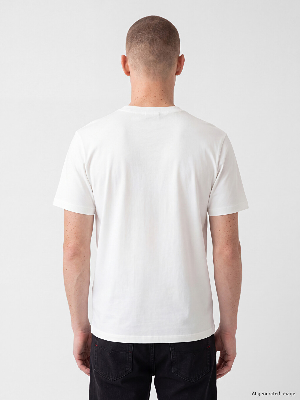 T-shirt Me Jakë Të Rrumbullakët Me Print Istanbul Për Burra-3