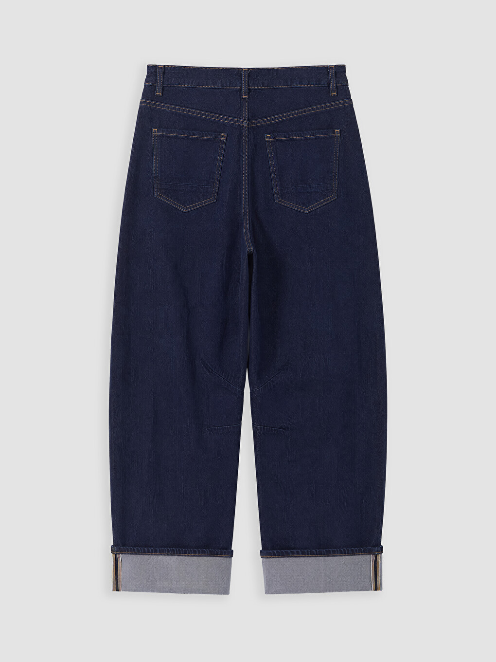 Lacivert Barrel Fit Kadın Jean Pantolon-2