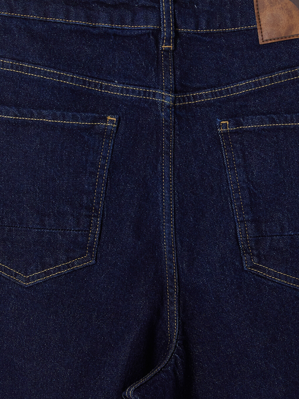 Lacivert Barrel Fit Kadın Jean Pantolon-3