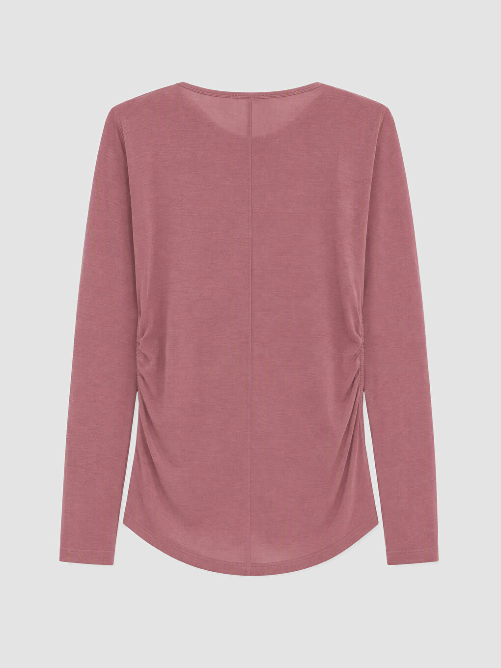 Pembe Büyük Beden Büzgülü Bluz-2