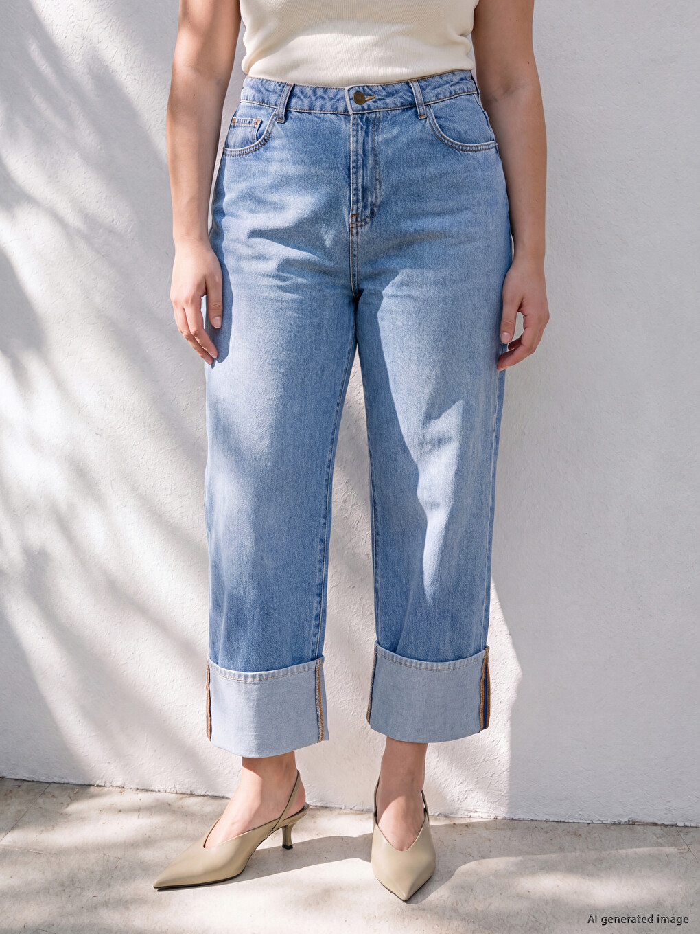 Plus Size Wideleg Jean-1