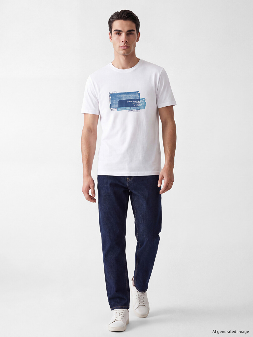 Mashkull E Bardhe T-shirt-1