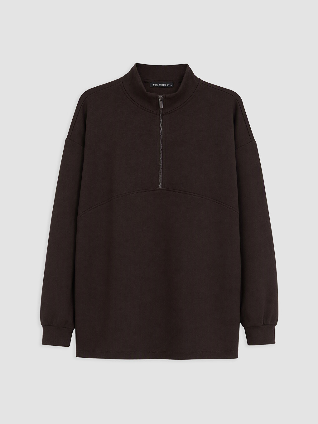 Woman Brown Sweatshirt Tunic