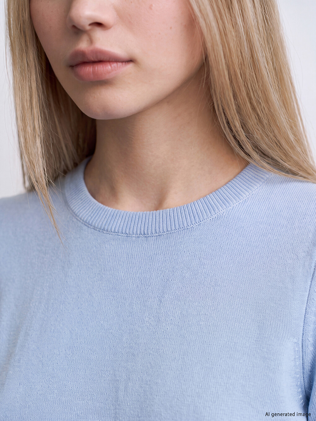 Woman Blue Sweater-2