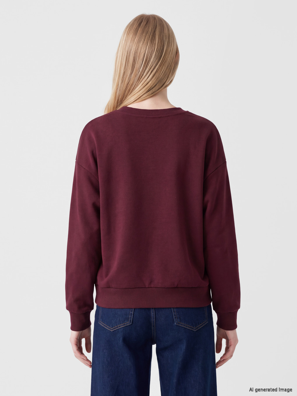 Woman Bordeaux Sweatshirt-3