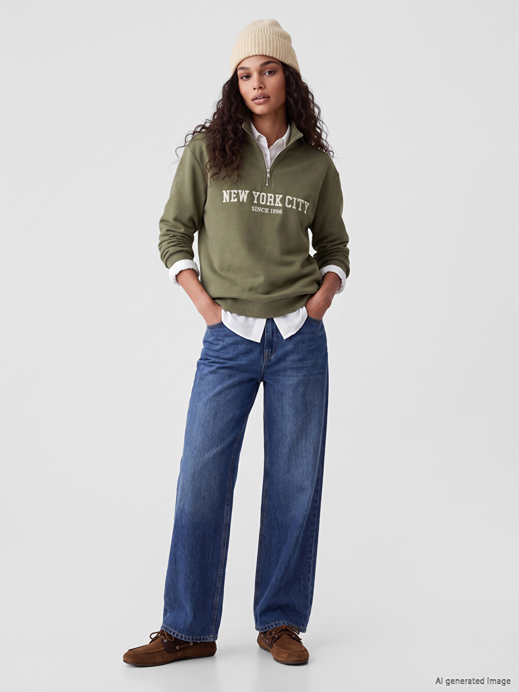 Nyc Printed Women's Thick Sweatshirt-1