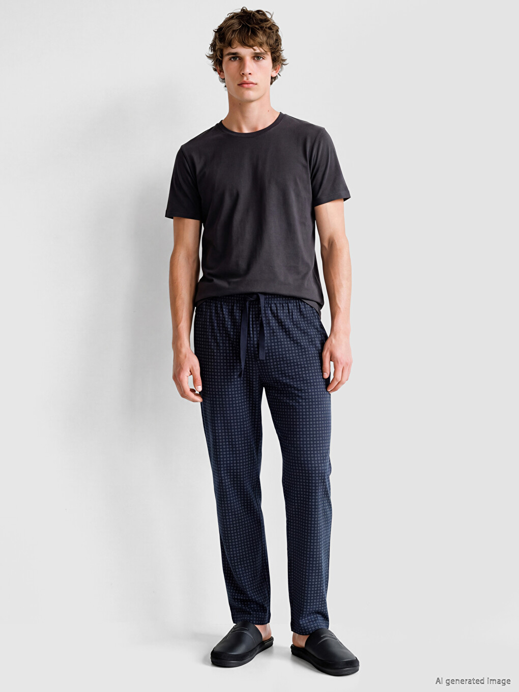 Regular Fit Men's Pyjamas Bottoms 2 Pack-2