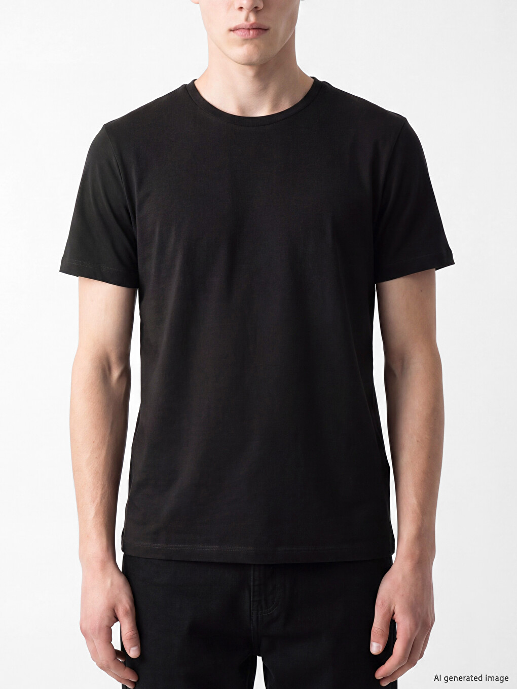 T-shirt Me Jakë Të Rrumbullakët Për Burra-2