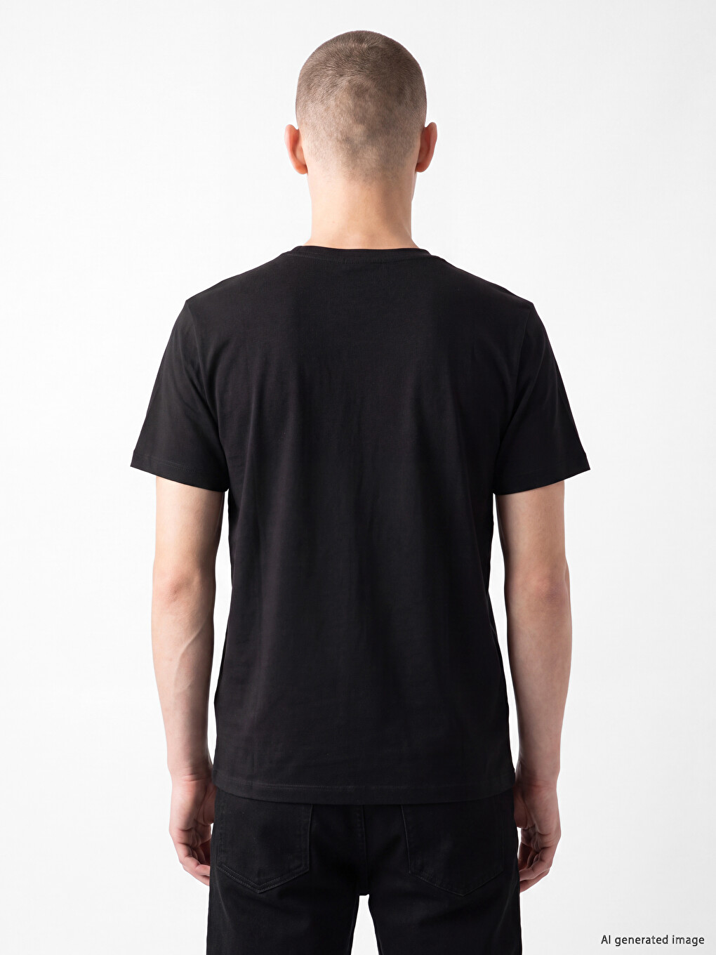 T-shirt Me Jakë Të Rrumbullakët Për Burra-3