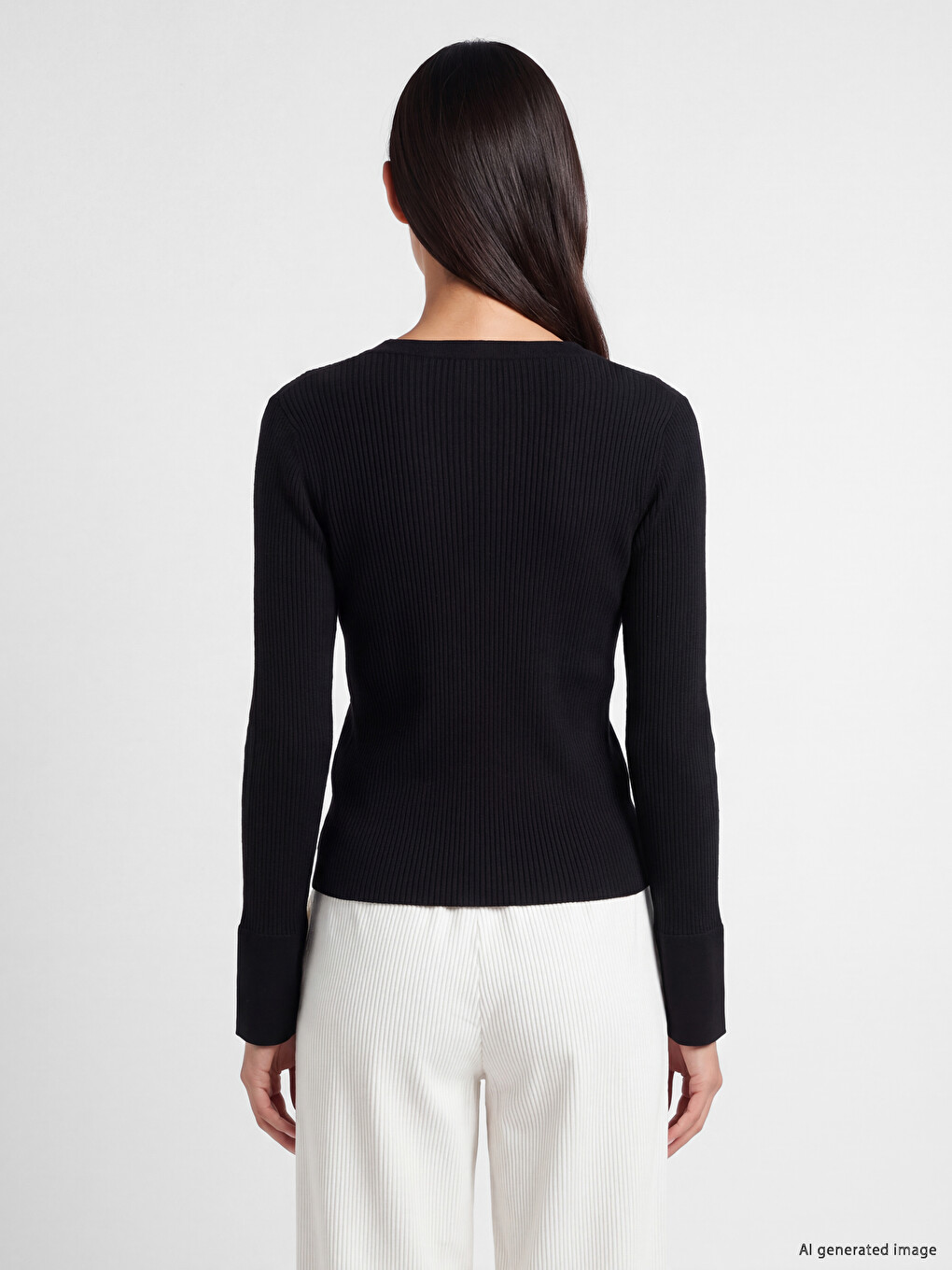 V Neck Women's Knitwear Cardigan-3