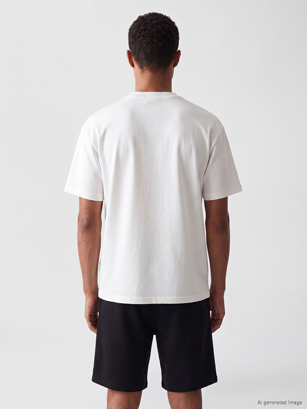 T-shirt Me Jakë Të Rrumbullakët Për Burra, Paketim 2 Copë-3
