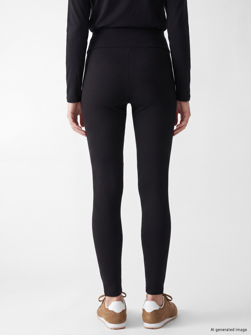 Legginsa Sportive Me Bel Elastik Për Gra-3