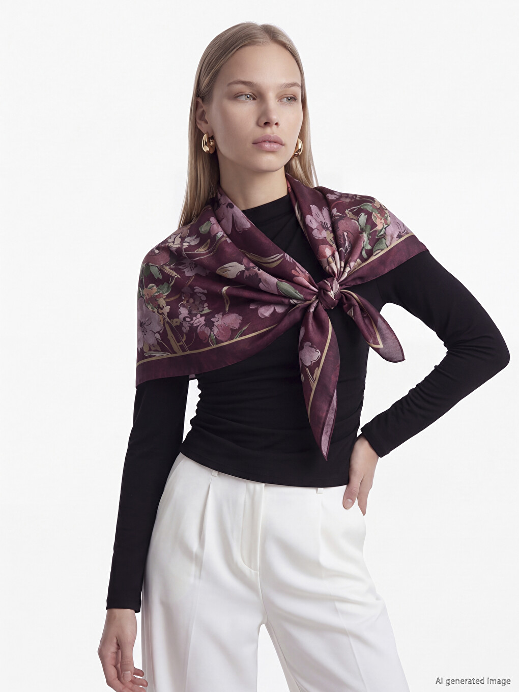 Floral Women's Shawl-1