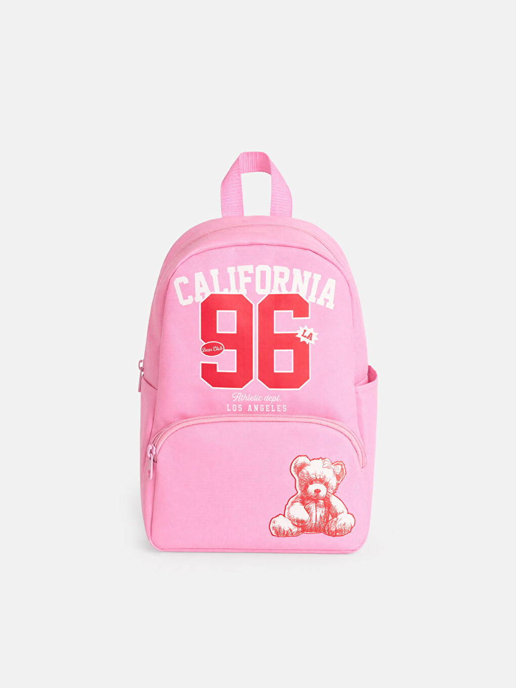 Pembe California Nakışlı Kız Çocuk Sırt Çantası
