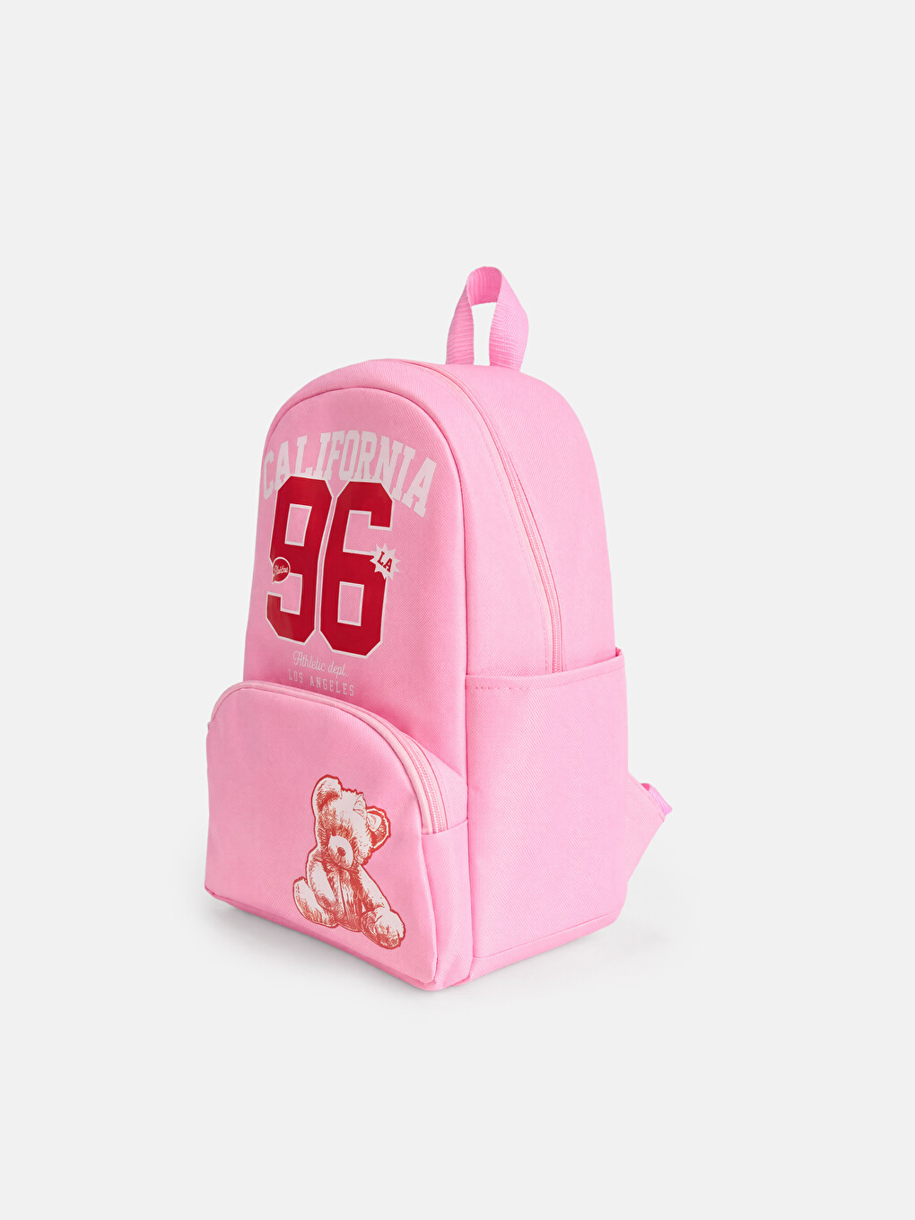 Pembe California Nakışlı Kız Çocuk Sırt Çantası-1