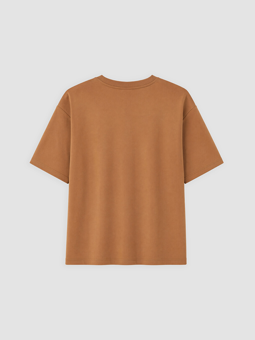 Femër Ngjyre Kafe T-shirt-5