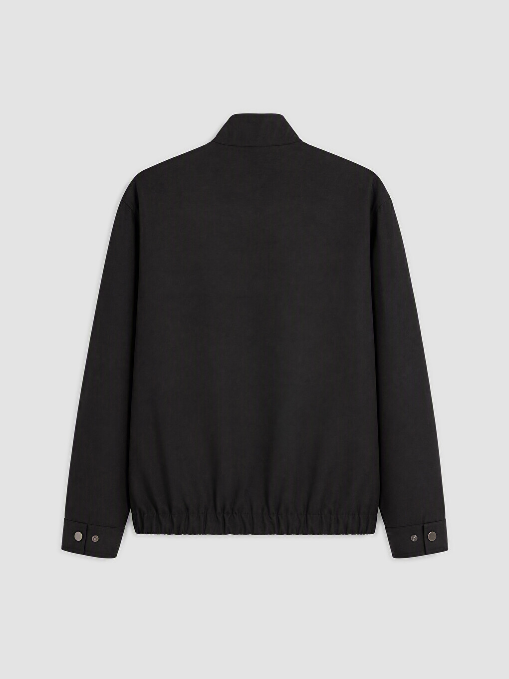 Siyah Regular Fit Dik Yaka Erkek Ceket-1