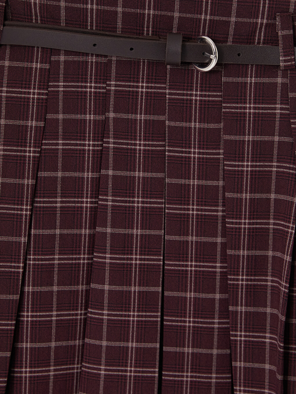 Woman Bordeaux Skirt-1
