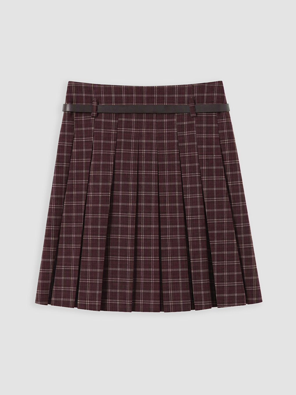 Woman Bordeaux Skirt-2