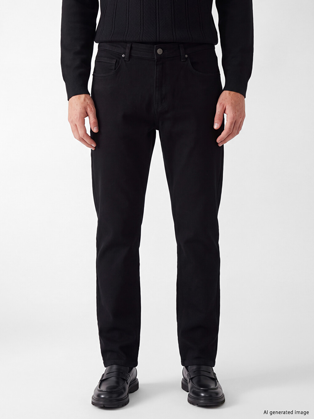 Siyah 779 Regular Fit Erkek Jean Pantolon-1