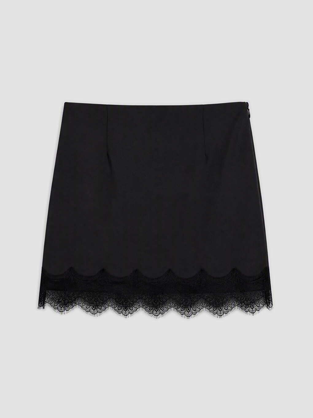 Zippered Lace Detailed Mini Skirt-5