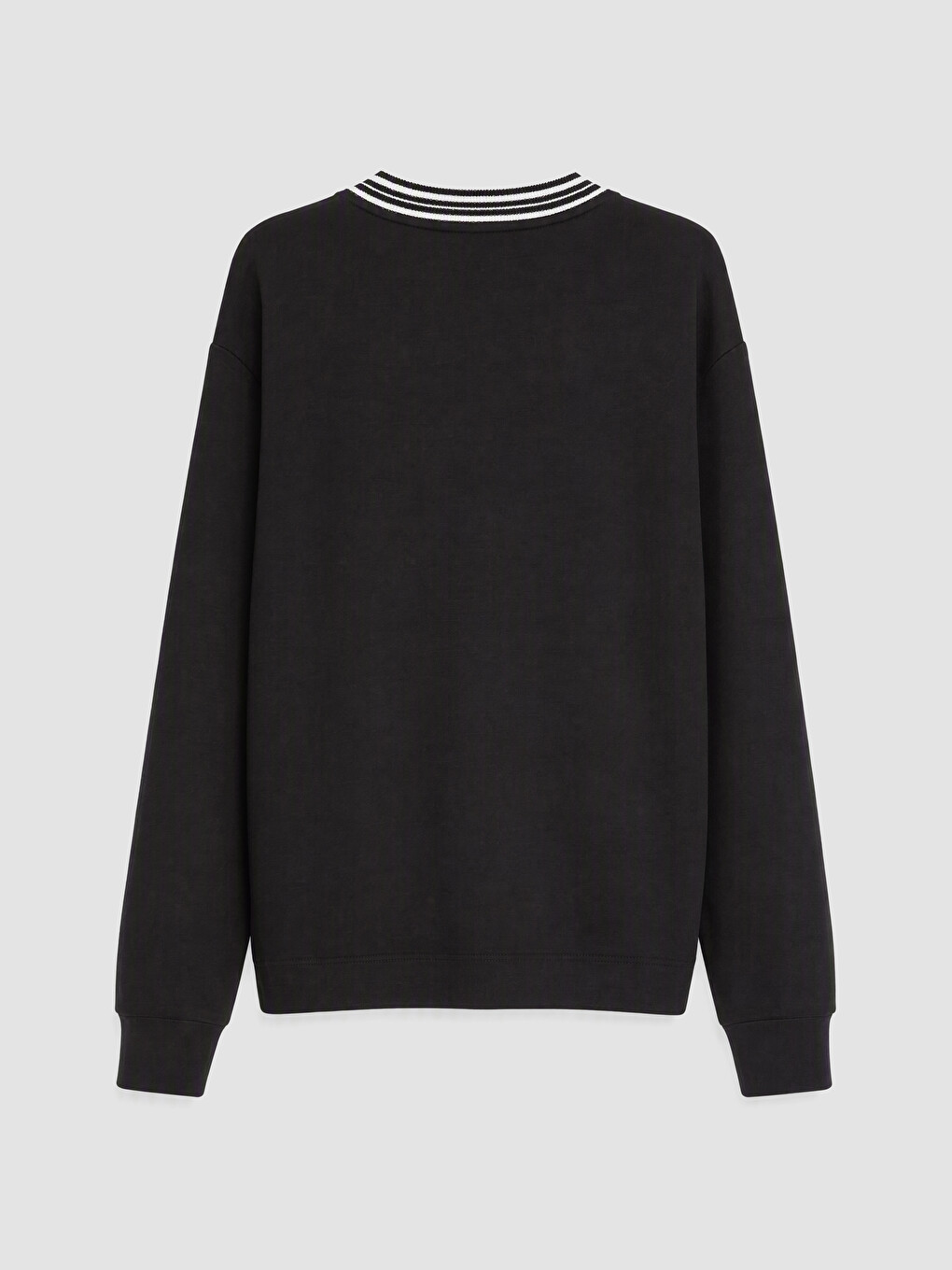 Siyah Oversize Soft Touch Kadın Sweatshirt-2