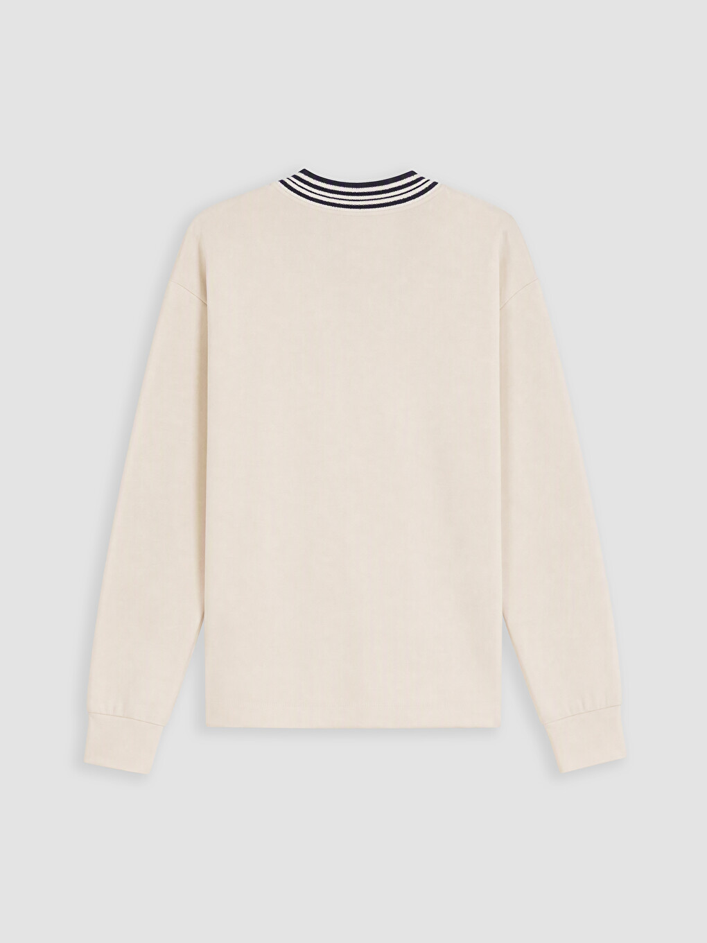 Ekru Oversize Soft Touch Kadın Sweatshirt-2
