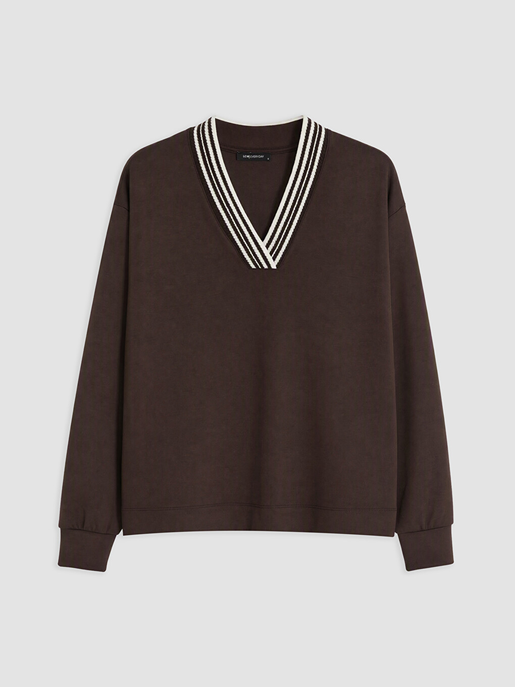 Woman Brown Sweatshirt