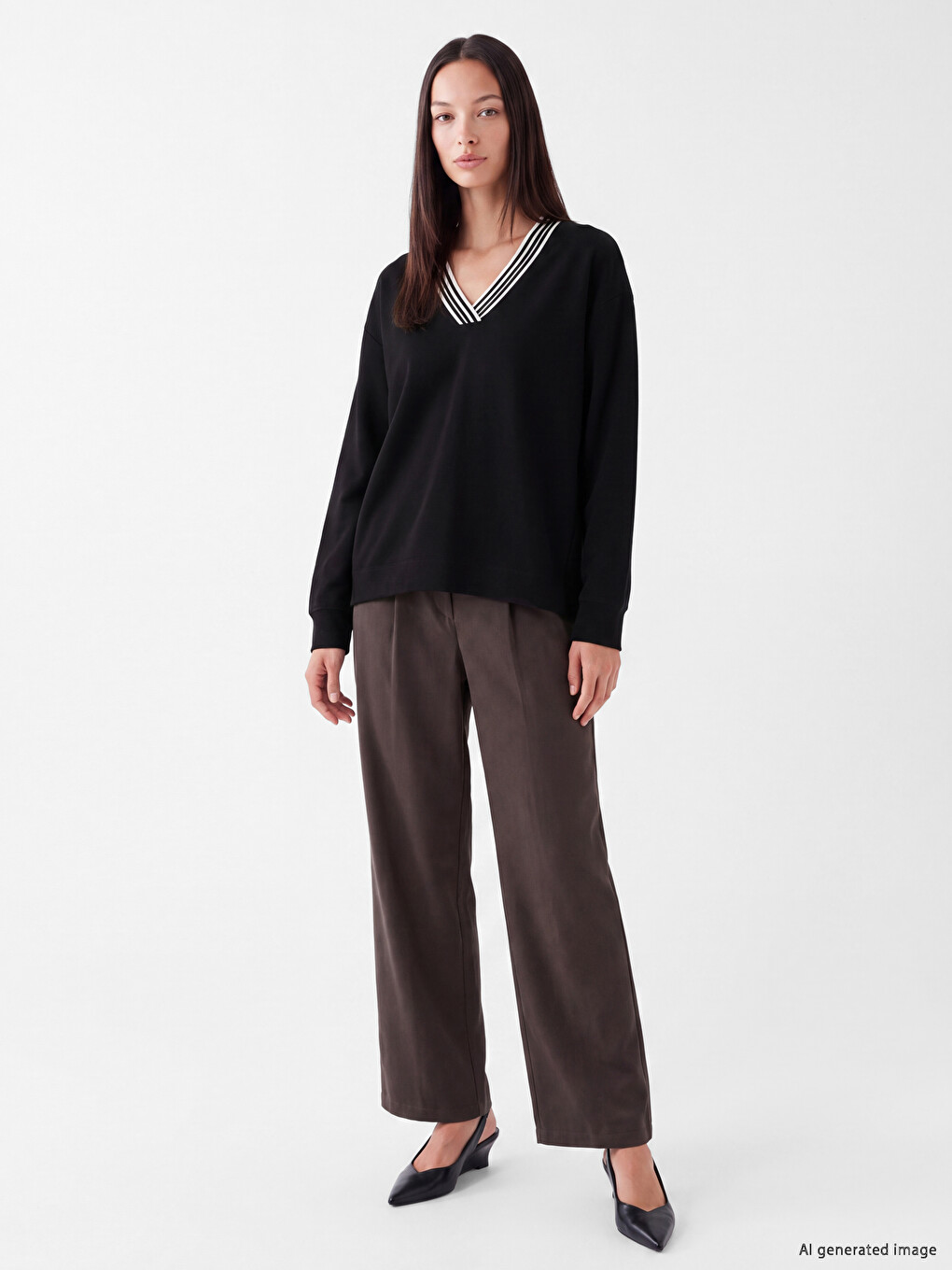 Oversize Soft Touch Women's Sweatshirt-1