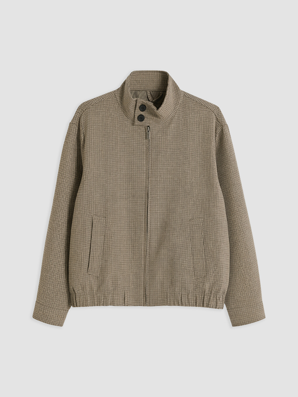 Regular Fit Mock Neck Men's Jacket